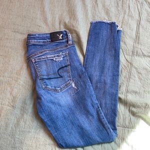 Dark Wash Ripped Jeans